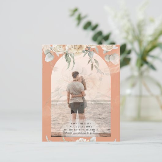 BUDGET Coral Terracotta Pampas Grass Wedding (Staand voorkant)