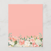 Budget Coral & White Rose Baby shower (Achterkant)