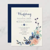 BUDGET - Corale legance bij de zeemacht - bruiloft (Voorkant / Achterkant)