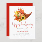 Budget Cornucopia Pumpkins Thanksgiving Nieuwe sta (Voorkant / Achterkant)