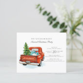 Budget Corporate Family Kerstparty Uitnodiging (Staand voorkant)