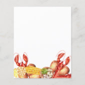 Budget Coupes Verloving Crawfish Boil Invitation (Achterkant)