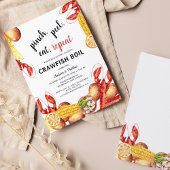 Budget Coupes Verloving Crawfish Boil Invitation