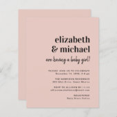 Budget Couples Baby Girl Shower (Voorkant / Achterkant)