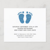 Budget Couples Foto Boy's Baby shower Invitation (Achterkant)