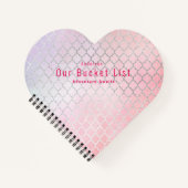 Budget Couples roze BUCKET LIST Keepomwille Cadeau Notitieboek (Voorkant)