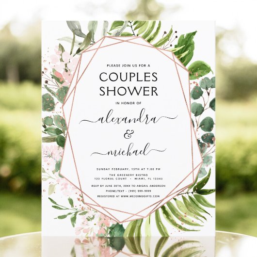 Budget Couples Shower Eucalyptus Greenery