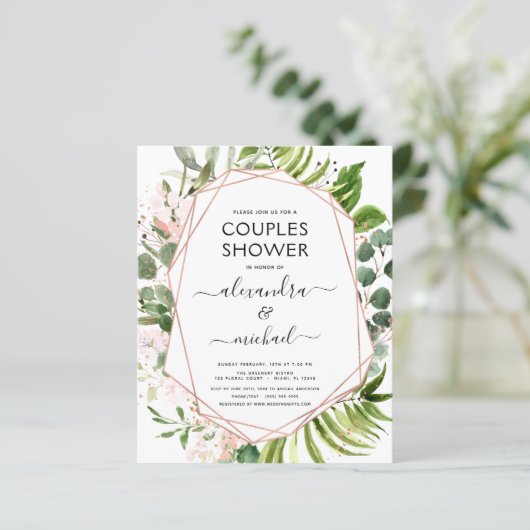 Budget Couples Shower Eucalyptus Greenery (Staand voorkant)