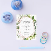 Budget Couples Shower Eucalyptus Greenery Flyer (Enkel)
