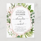 Budget Couples Shower Eucalyptus Greenery Flyer (Voorkant)