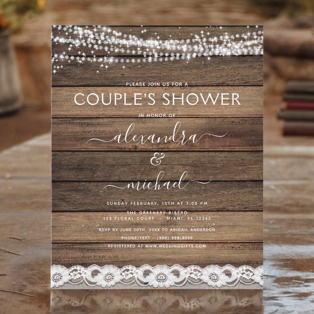 Budget Couple's Shower Rustic Farmhouse (Creator heeft geüpload)