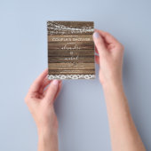 Budget Couple's Shower Rustic Farmhouse Flyer (Hand)