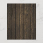 Budget Couple's Shower Rustic Wood Invitation Flyer (Achterkant)