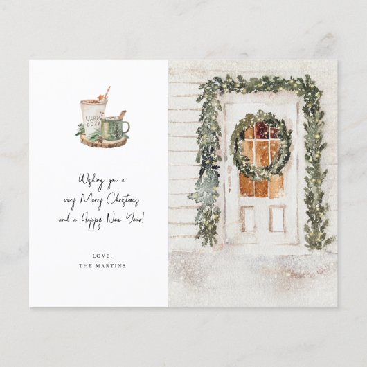 Budget Cozy Holiday Deuren, Hot Drink Holiday Flyer (Voorkant)
