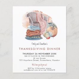 Budget Cozy Home Thanksgiving Inbeluitnodiging