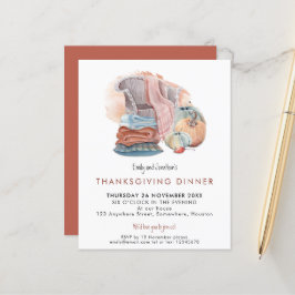 Budget Cozy Home Thanksgiving Inbeluitnodiging