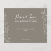 Budget Cozy Prettige feestdagen Kerstmis Kaart (Achterkant)