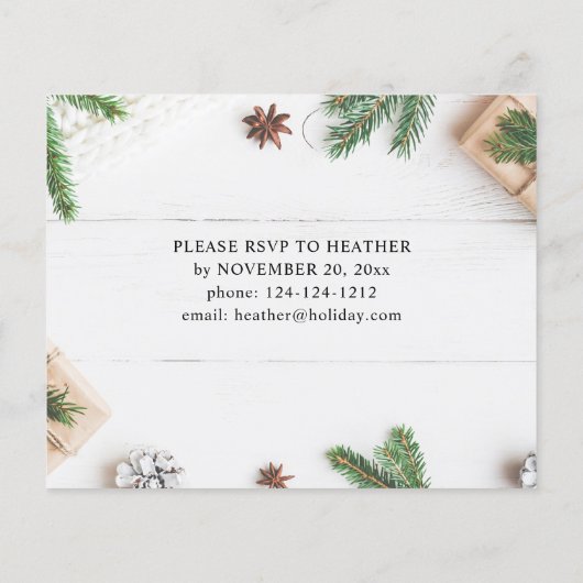 Budget Cozy Rustic Pine verliest Kerstmis (Achterkant)