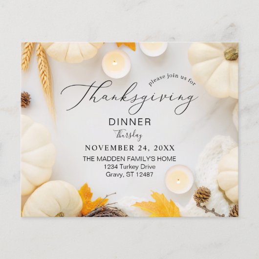 Budget Cozy Thanksgiving Pumpkin Flyer (Voorkant)