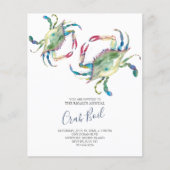Budget Crab Boil Summer Party - Uitnodiging Flyer (Voorkant)