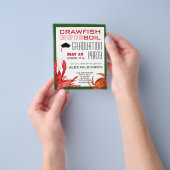 BUDGET Crawfish Boil 3 Foto AFSTUDEERDER Party nod Flyer (Hand)