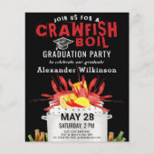 BUDGET Crawfish Boil Afstuderen 3 Foto Uitnodigen (Voorkant)