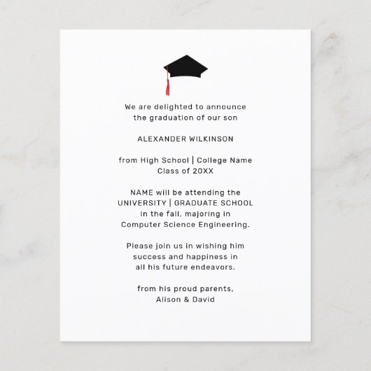 BUDGET Crawfish Boil Afstuderen BBQ Uitnodiging (Achterkant)