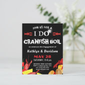 BUDGET Crawfish Boil I DO Verloving Invitation (Staand voorkant)