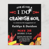 BUDGET Crawfish Boil I DO Verloving Invitation (Voorkant)