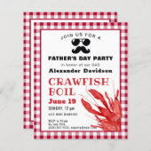 BUDGET Crawfish Boil Party - Uitnodiging voor Vade (Voorkant / Achterkant)
