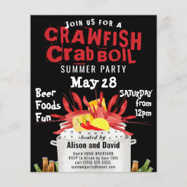 BUDGET Crawfish Boil Summer Party - Uitnodiging vo