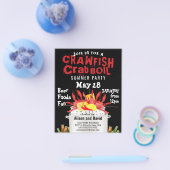BUDGET Crawfish Boil Summer Party - Uitnodiging vo Flyer (Enkel)