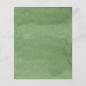 Budget Cream Greenery Forest Animals Baby shower (Achterkant)