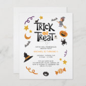 Budget Creater Halloween Monsters Birthday Party (Voorkant / Achterkant)
