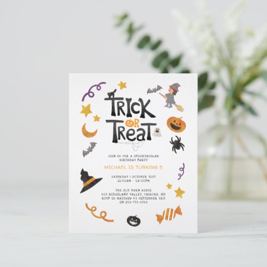 Budget Creater Halloween Monsters Birthday Party (Staand voorkant)