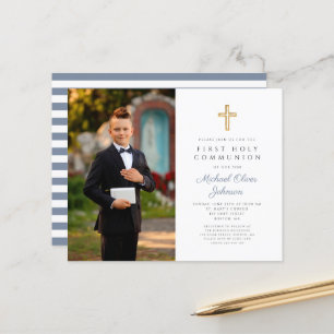 Budget Cross Blue Eerste Communie Foto