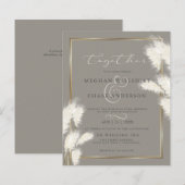 Budget Custom Abby3 Elegant Ivoor Pampas Grass (Voorkant / Achterkant)