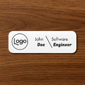 budget Custom Logo Employee Name Tag