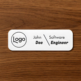 budget Custom Logo Employee Name Tag