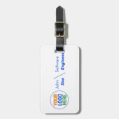budget Custom Logo Employee Name Tag Bagagelabel (Voorkant verticaal)