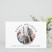 Budget Custom Photo Company Logo kerstKaart (Staand voorkant)