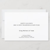 Budget Custom Photo Company Logo kerstKaart (Achterkant)