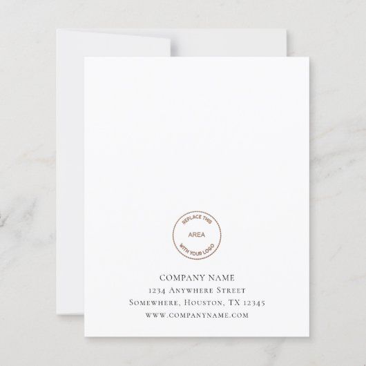 Budget Custom Photo Company Logo Merry Kerstry (Achterkant)