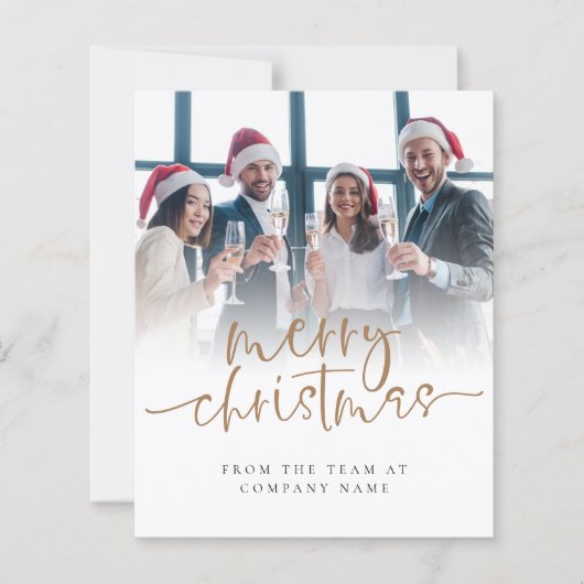 Budget Custom Photo Company Logo Merry Kerstry (Voorkant)