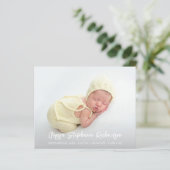 Budget Cute 4 Meerdere Foto-Baby aankondiging (Staand voorkant)