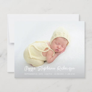 Budget Cute 4 Meerdere Foto-Baby aankondiging