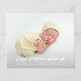 Budget Cute 4 Meerdere Foto-Baby aankondiging Flyer