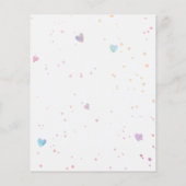 Budget Cute Balloons Pink Gold One Uitnodiging (Achterkant)