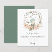 Budget Cute Beer Sage Baby shower Hartelijk dank (Voorkant / Achterkant)