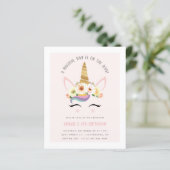 Budget Cute Blush Magical Unicorn Birthday Party (Staand voorkant)